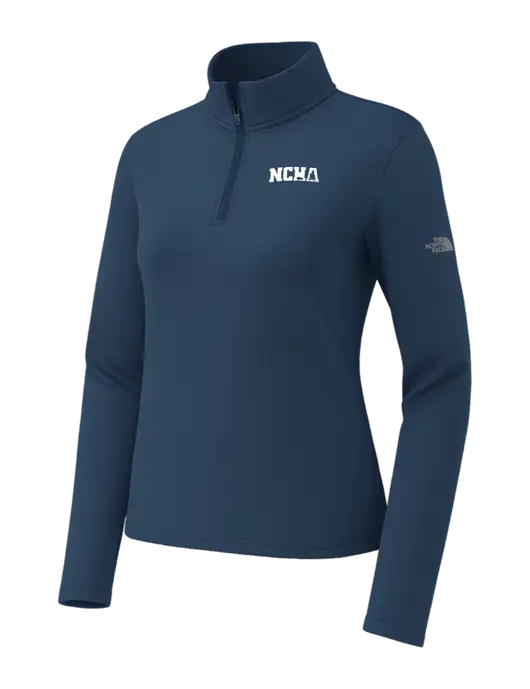 The North Face Womens Aim 1/4-Zip Dark Navy Fleece w/NCHA Logo