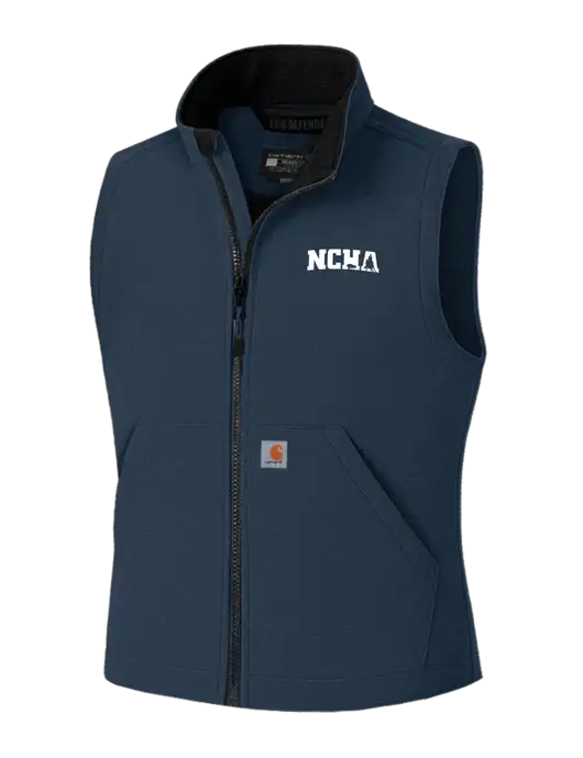 Carhartt Rain Defender Dark Navy Soft Shell Vest w/NCHA Logo