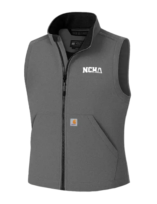 Carhartt Rain Defender Dark Medium Grey Soft Shell Vest w/NCHA Logo