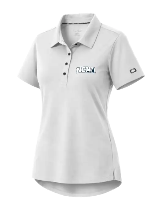 OGIO Womens Envision White Polo w/NCHA Logo