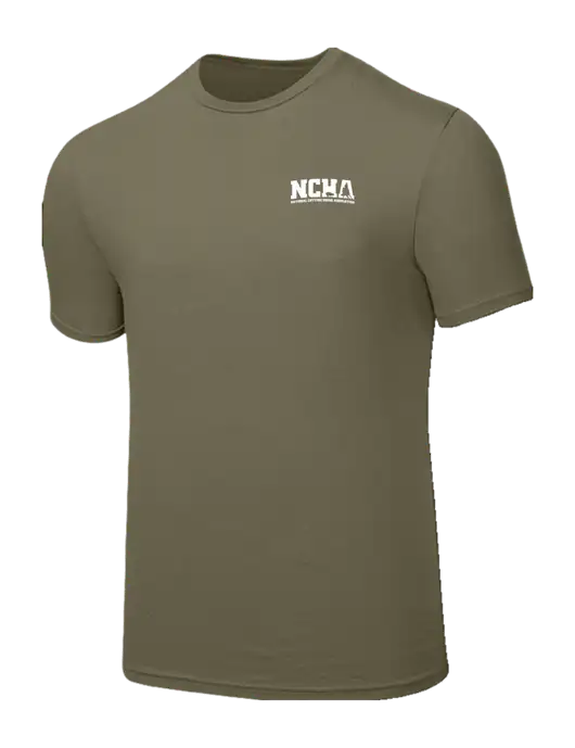 Seriously Soft Medium Taupe T-Shirt w/NCHA Logo