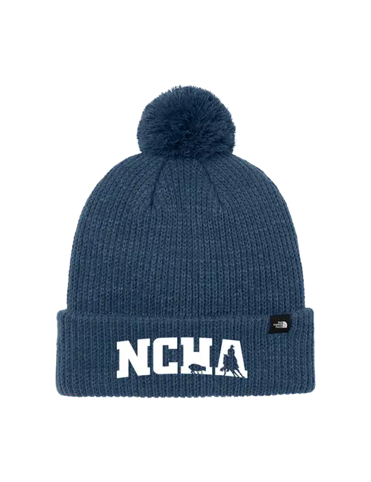 The North Face Light Navy Pom Beanie w/NCHA Logo