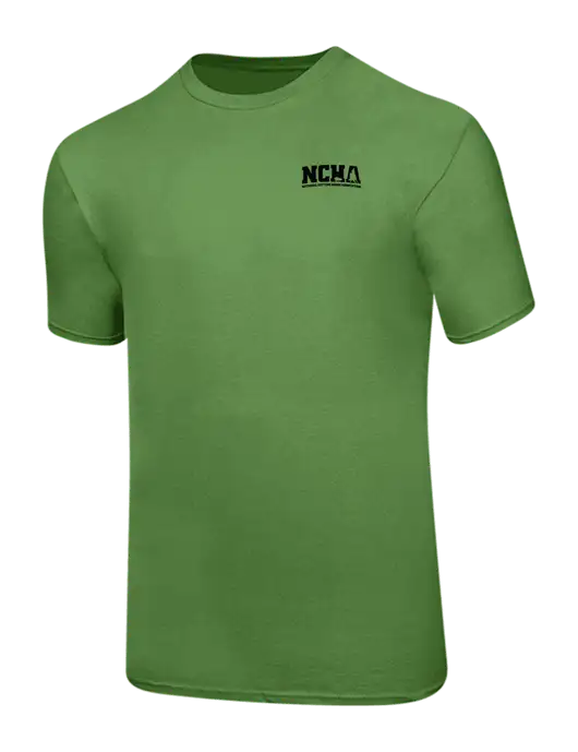 Ring Spun Light Olive 4.5 oz T-Shirt w/NCHA Logo