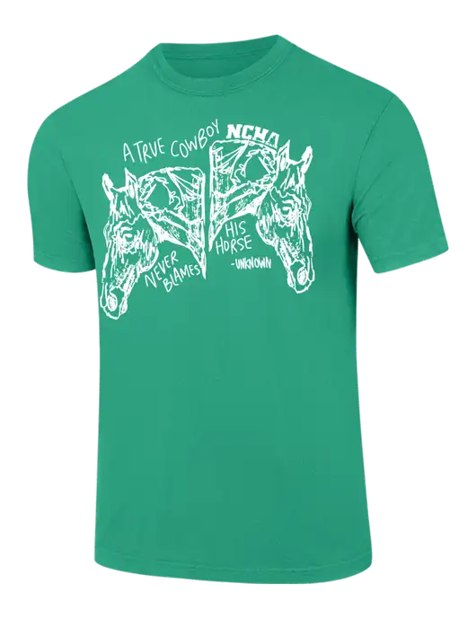 Comfort Colors 6.1 oz Kelly Green Heavyweight Ring Spun T-Shirt w/True Cowboy Logo