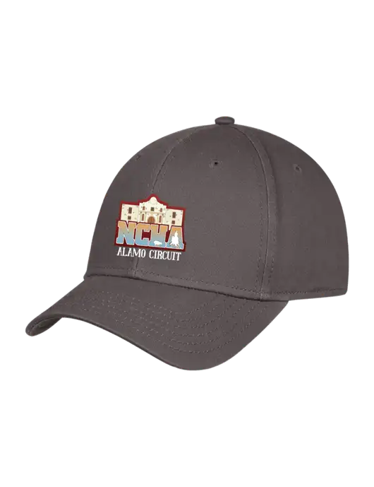 Charcoal Structured Cap Hook & Loop w/NCHA Alamo Circuit Logo