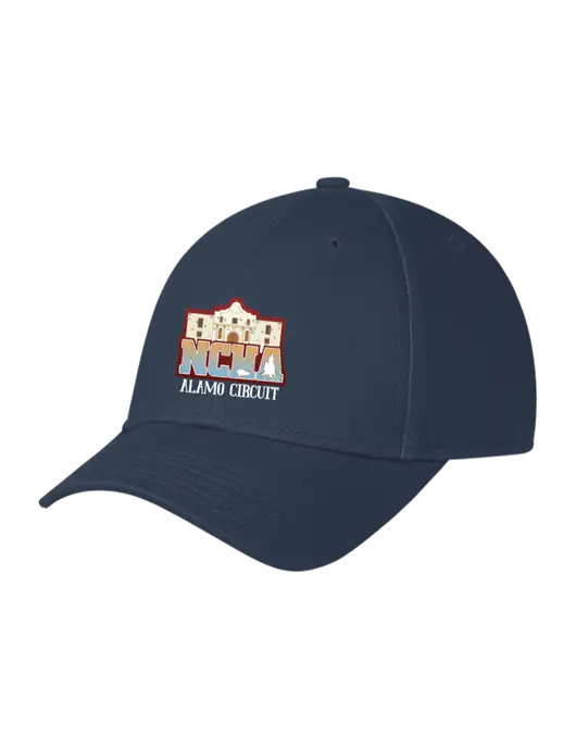 Navy Structured Cap Hook & Loop w/NCHA Alamo Circuit Logo
