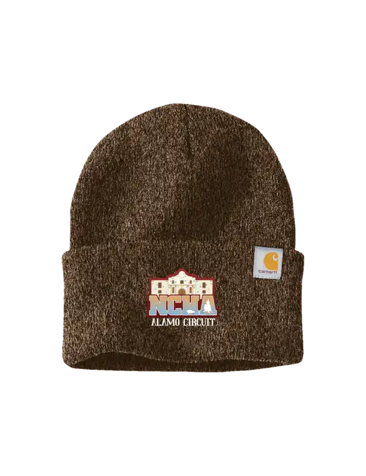 Carhartt Brown Heather Watch Cap 2.0 w/NCHA Alamo Circuit Logo
