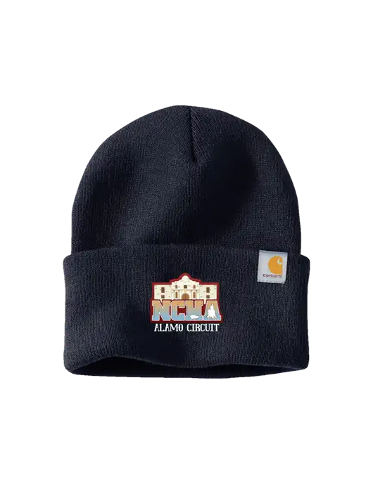 Carhartt Navy Watch Cap 2.0 w/NCHA Alamo Circuit Logo