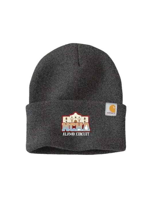 Carhartt Dark Grey Watch Cap 2.0 w/NCHA Alamo Circuit Logo