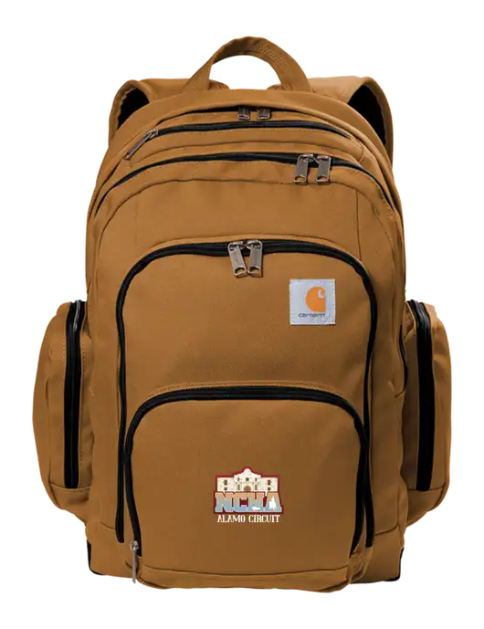Carhartt Brown Foundry Series Pro Backpack w/NCHA Alamo Circuit Logo