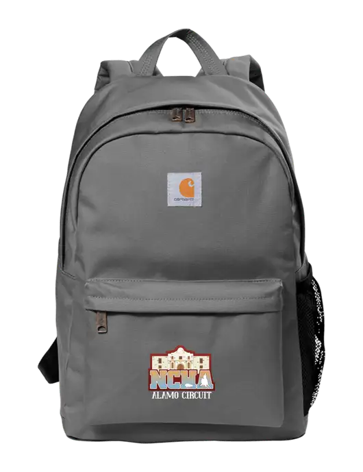 Carhartt Grey Canvas Backpack w/NCHA Alamo Circuit Logo