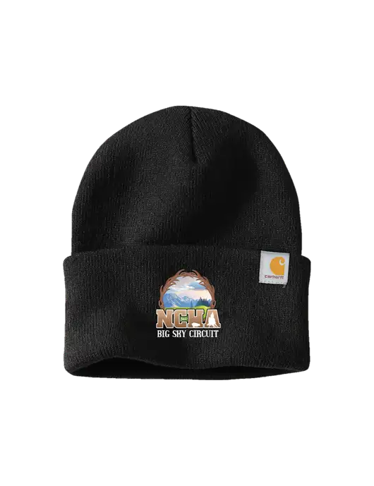Carhartt Black Watch Cap 2.0 w/NCHA Big Sky Circuit Logo