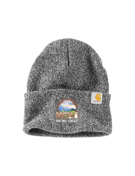 Carhartt Medium Grey Heather Watch Cap 2.0 w/NCHA Big Sky Circuit Logo