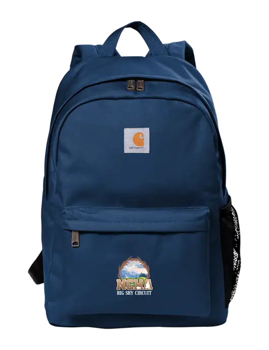 Carhartt Navy Canvas Backpack w/NCHA Big Sky Circuit Logo