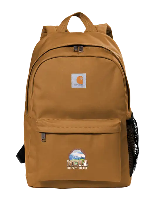 Carhartt Brown Canvas Backpack w/NCHA Big Sky Circuit Logo