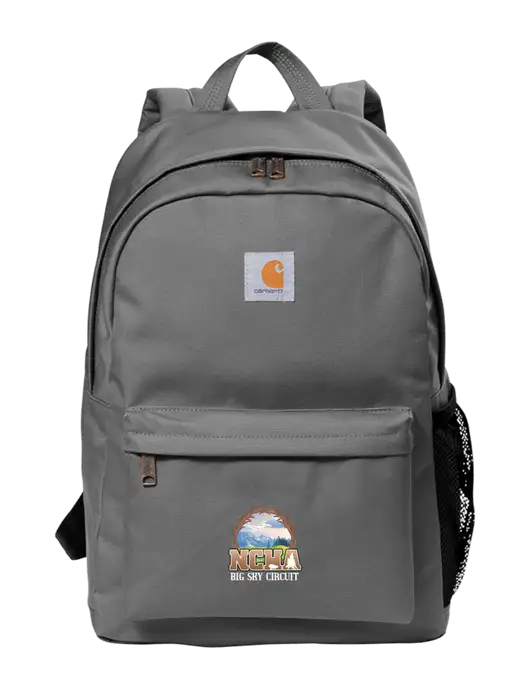 Carhartt Grey Canvas Backpack w/NCHA Big Sky Circuit Logo