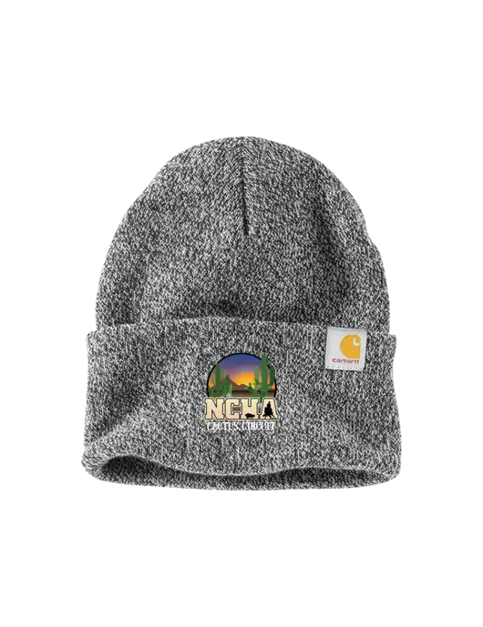 Carhartt Medium Grey Heather Watch Cap 2.0 w/NCHA Cactus Circuit Logo