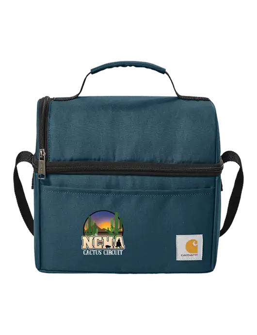 Carhartt Light Navy Lunch 6-Can Cooler w/NCHA Cactus Circuit Logo