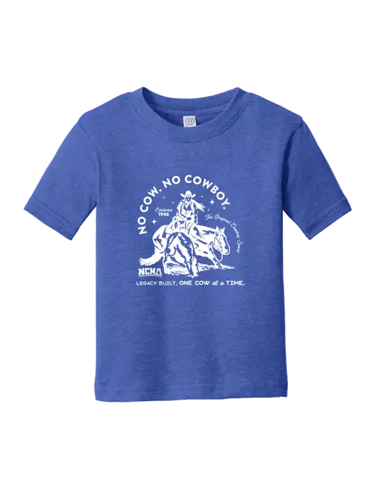 Rabbit Skins Vintage Royal Toddler Fine Jersey Tee w/No Cow No Cowboy Logo