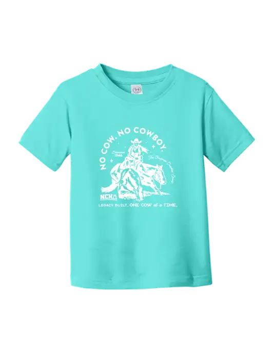 Rabbit Skins Carribean Toddler Fine Jersey Tee w/No Cow No Cowboy Logo