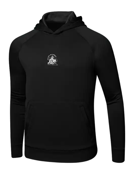 Tech Black Fleece Hooded Sweatshirt w/No Cow No Cowboy Logo