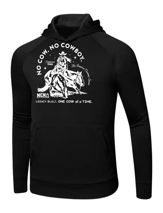 Tech Black Fleece Hooded Sweatshirt w/No Cow No Cowboy Logo