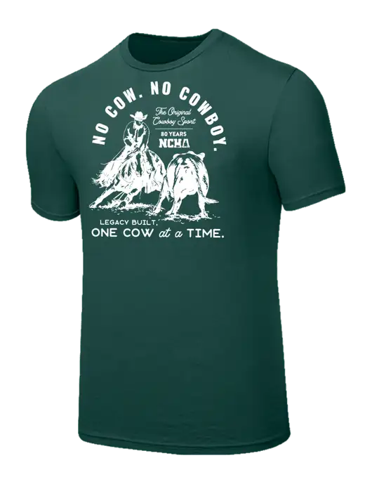 Seriously Soft Dark Green T-Shirt w/No Cow No Cowboy Logo