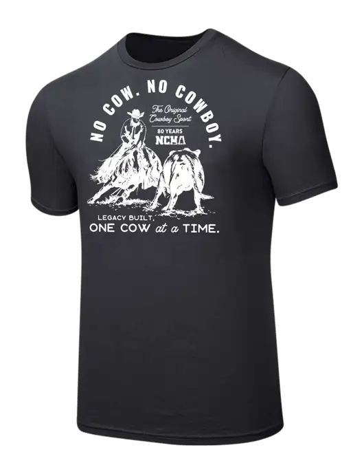 Seriously Soft Charcoal T-Shirt w/No Cow No Cowboy Logo