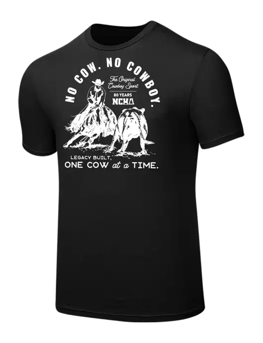 Seriously Soft Black T-Shirt w/No Cow No Cowboy Logo