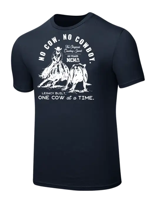 Seriously Soft Navy T-Shirt w/No Cow No Cowboy Logo